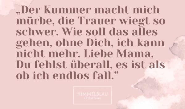 Tröstende Worte zum Tod der Mutter – Einfühlsame Begleitung in Zeiten tiefer Trauer
